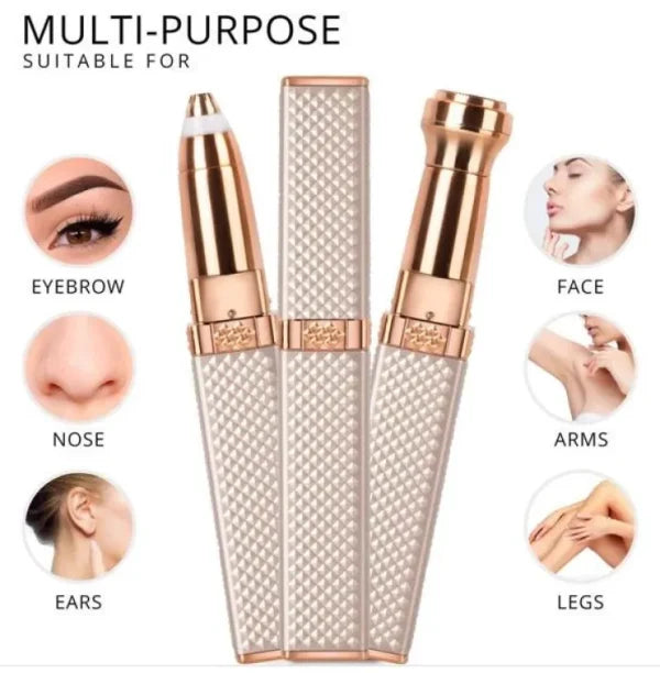 2 In 1 Flawless Facial Hair Removal | 2 In 1 Women’s Electric Epilator Usb Charging Portable Hair Remover Bikini Painless Shaver For Women Body Facial Eyebrow Trimmer